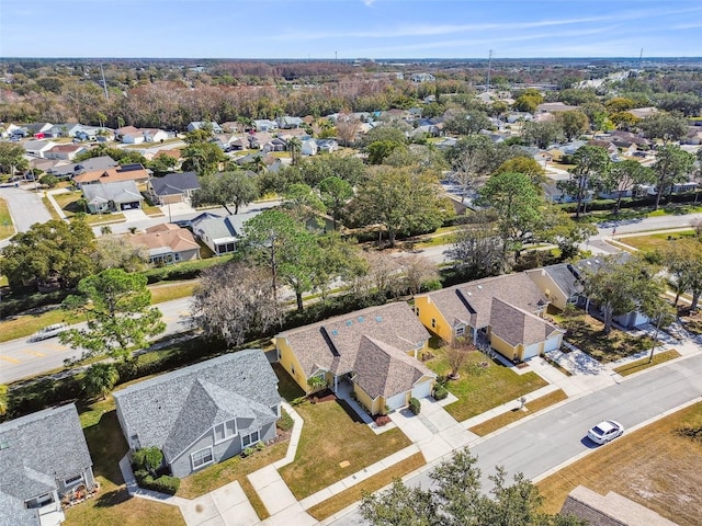 aerial view featuring a residential view