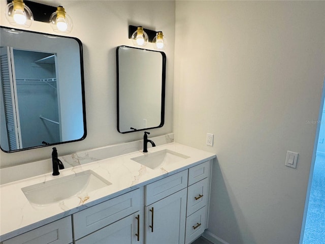 bathroom with vanity