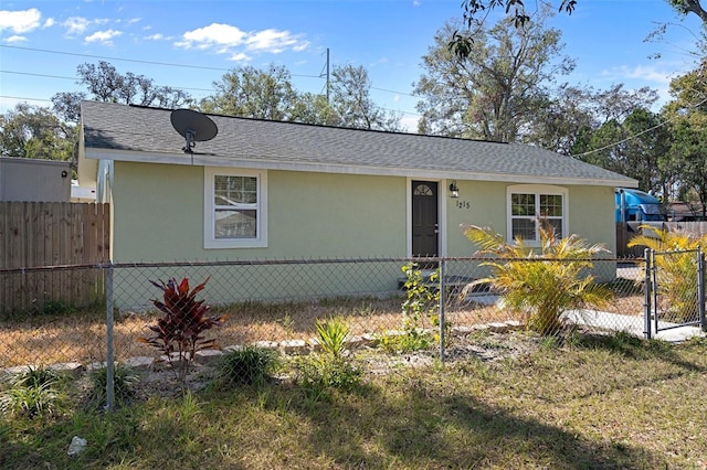 view of front of home