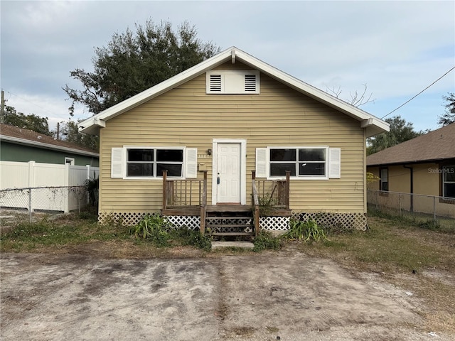 view of back of property