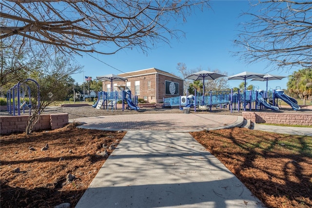 view of jungle gym