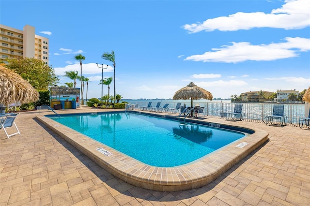 view of pool with a patio