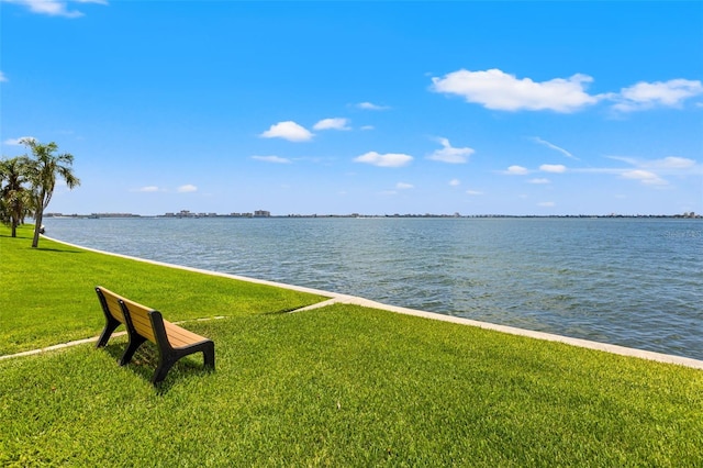 view of water feature