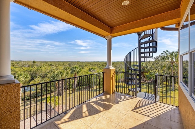 view of balcony