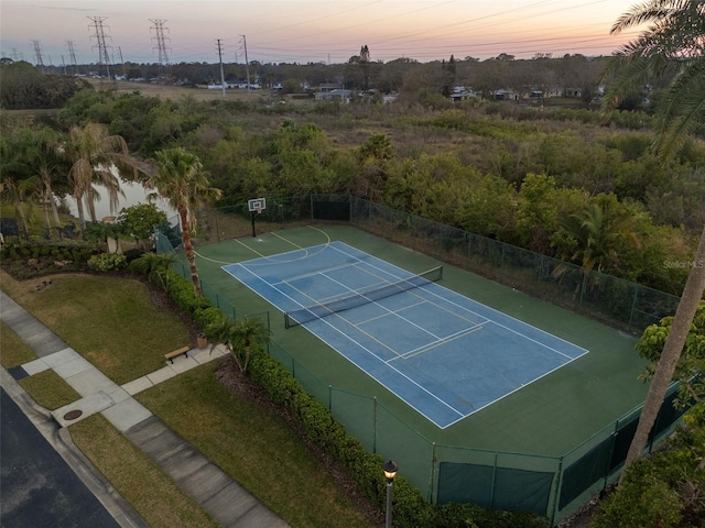 view of tennis court