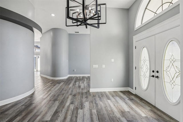 entryway featuring wood-type flooring