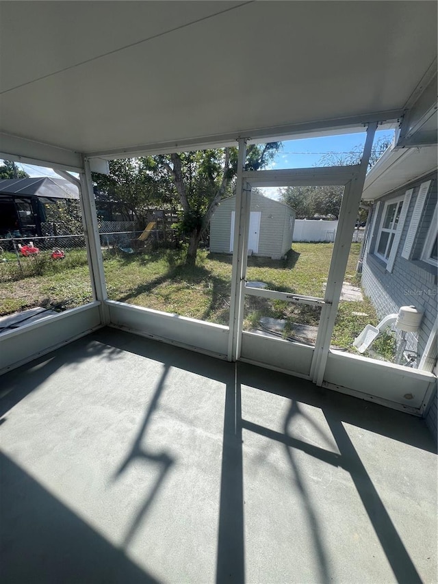 view of sunroom / solarium