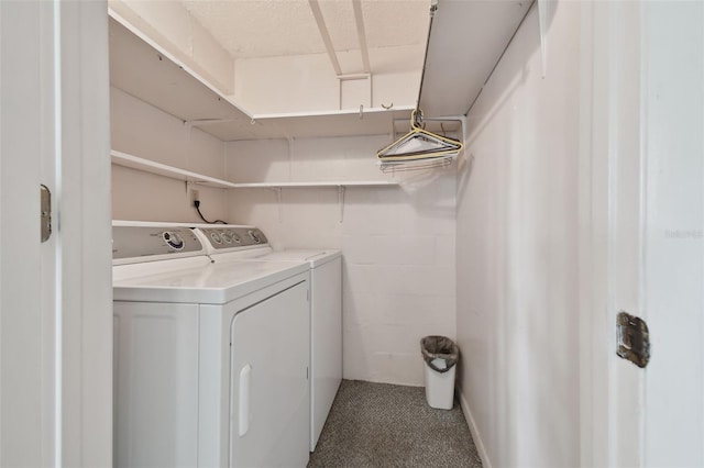 laundry area featuring washer and dryer