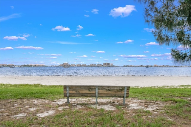 water view featuring a view of the beach