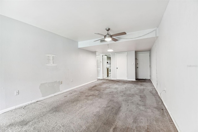 880 S Village Lake Dr N Unit 106, Saint Petersburg, FL 33716 - interior space featuring light carpet, ceiling fan, and two closets