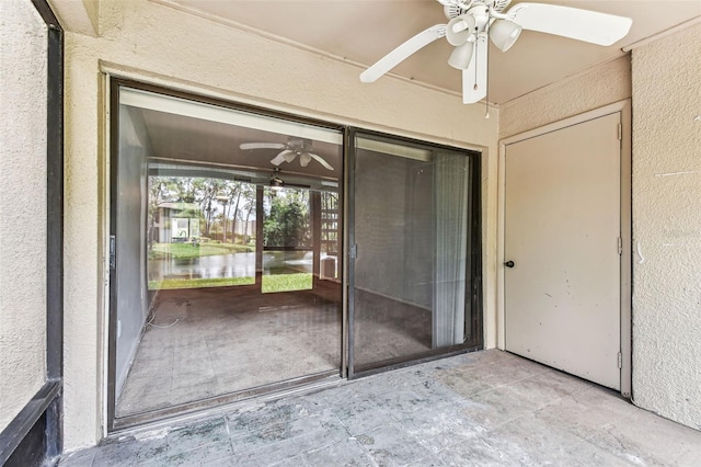 880 S Village Lake Dr N Unit 106, Saint Petersburg, FL 33716 - entrance to property with a patio area and ceiling fan