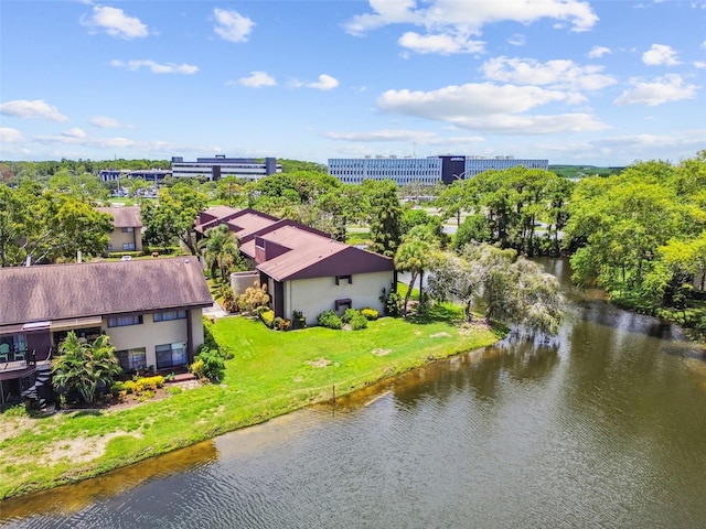 880 S Village Lake Dr N Unit 106, Saint Petersburg, FL 33716 - bird's eye view with a water view