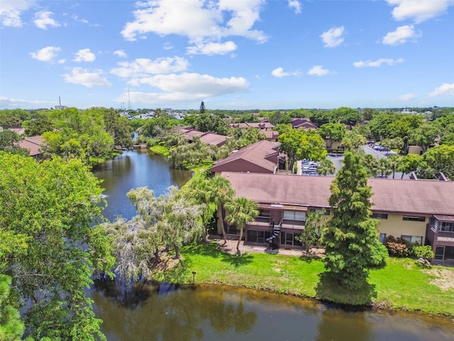 880 S Village Lake Dr N Unit 106, Saint Petersburg, FL 33716 - birds eye view of property with a water view