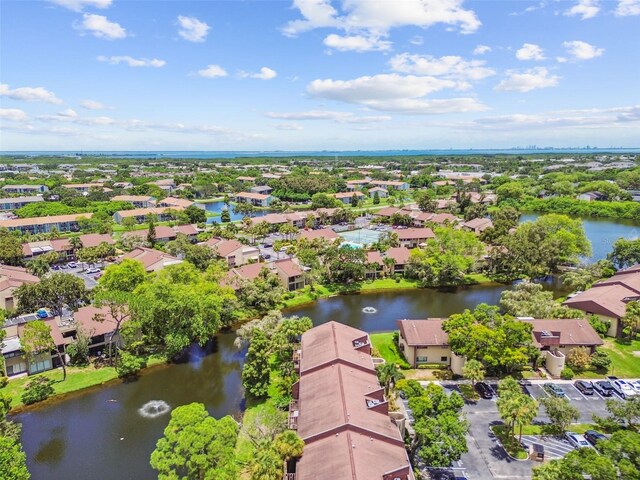 880 S Village Lake Dr N Unit 106, Saint Petersburg, FL 33716 - bird's eye view featuring a water view