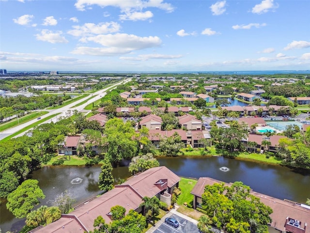 880 S Village Lake Dr N Unit 106, Saint Petersburg, FL 33716 - drone / aerial view with a water view