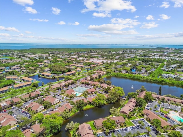 880 S Village Lake Dr N Unit 106, Saint Petersburg, FL 33716 - bird's eye view featuring a water view