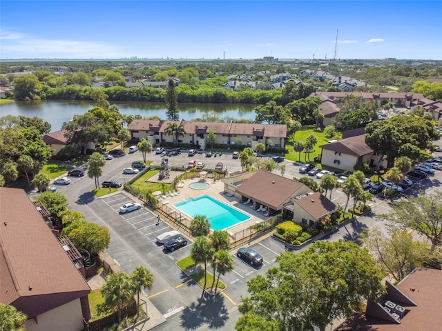880 S Village Lake Dr N Unit 106, Saint Petersburg, FL 33716 - birds eye view of property featuring a water view
