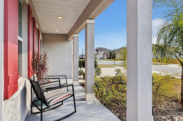 view of patio / terrace featuring covered porch