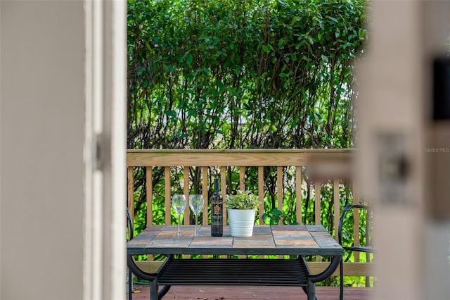 view of balcony