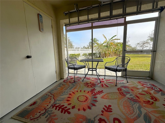 view of sunroom / solarium