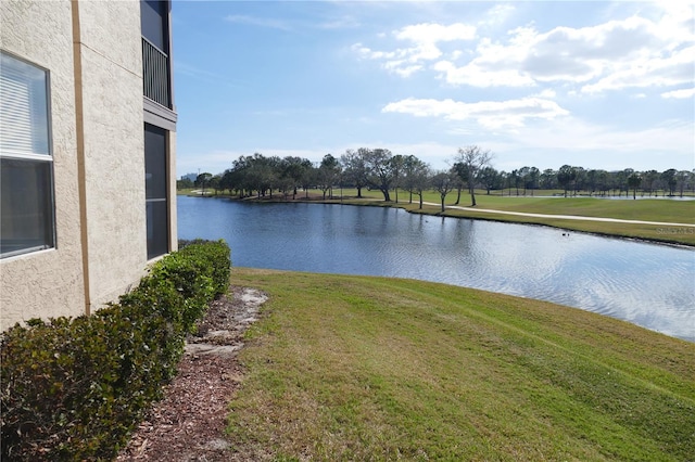 view of water feature