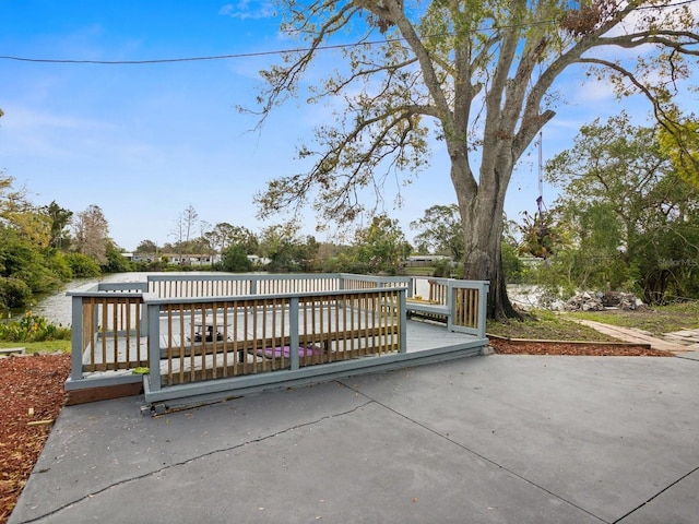 exterior space with a deck