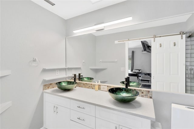 bathroom featuring vanity