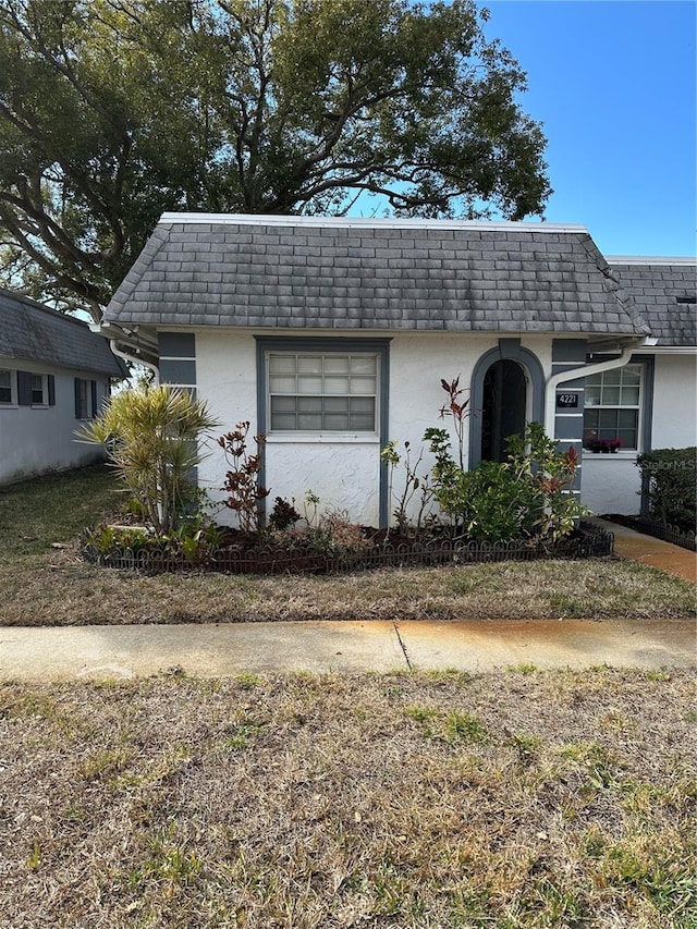 view of single story home