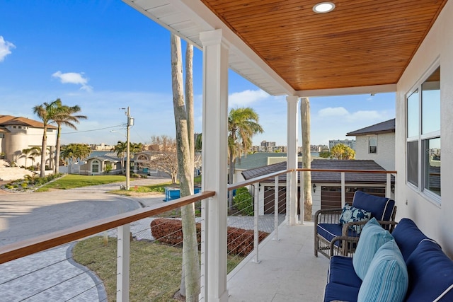 view of balcony