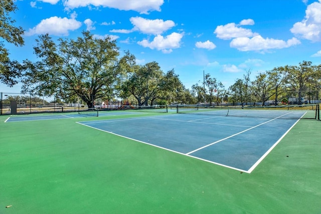 view of sport court