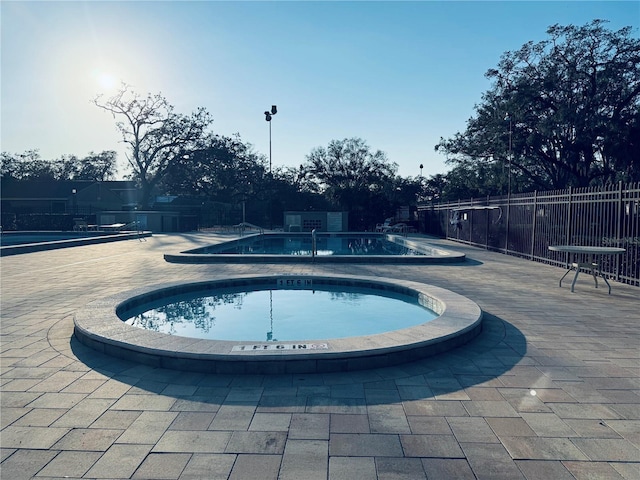 view of pool with a patio area