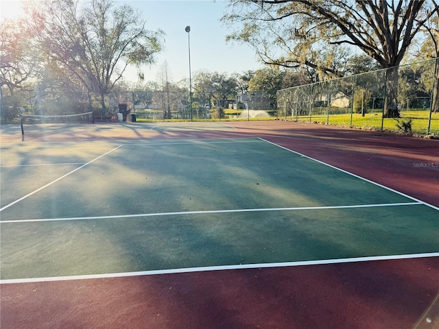 view of tennis court