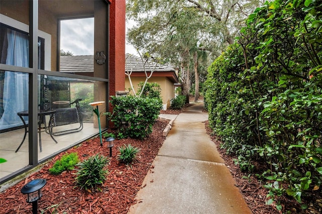 view of home's exterior featuring a patio