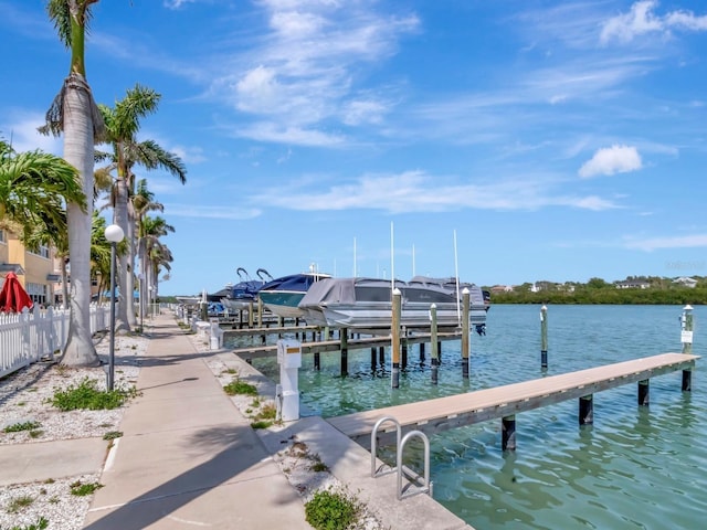 19417 Gulf Blvd Unit B205, Indian Rocks Beach, FL 33785 - view of dock featuring boat lift and a water view
