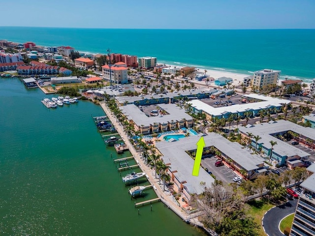 19417 Gulf Blvd Unit B205, Indian Rocks Beach, FL 33785 - aerial view with a water view