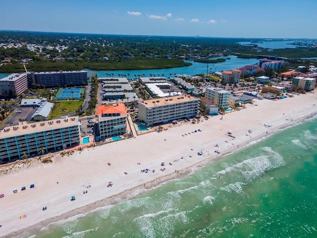 19417 Gulf Blvd Unit B205, Indian Rocks Beach, FL 33785 - aerial view with a view of the beach and a water view