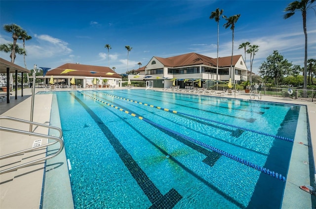 pool with fence