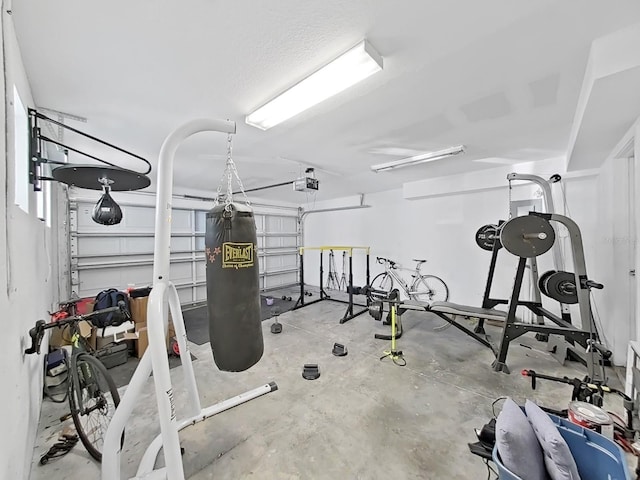 view of exercise area