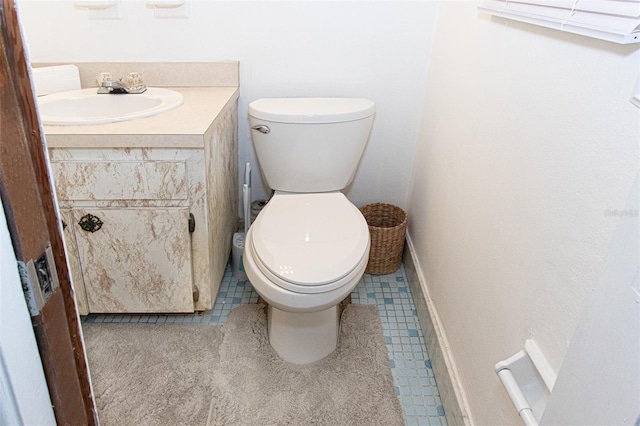 bathroom with sink and toilet