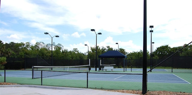 view of tennis court