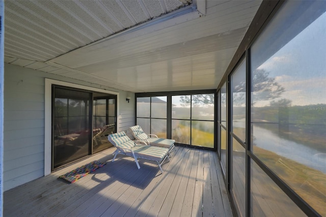 view of sunroom / solarium