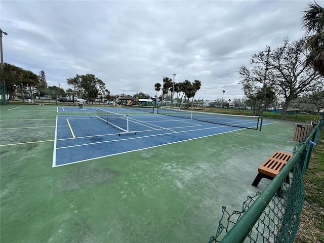 view of sport court