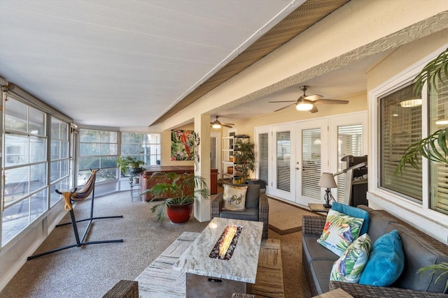 view of sunroom / solarium