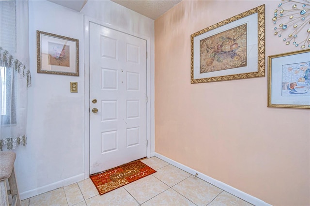 view of tiled entryway