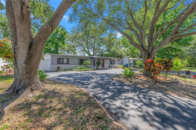 view of ranch-style house