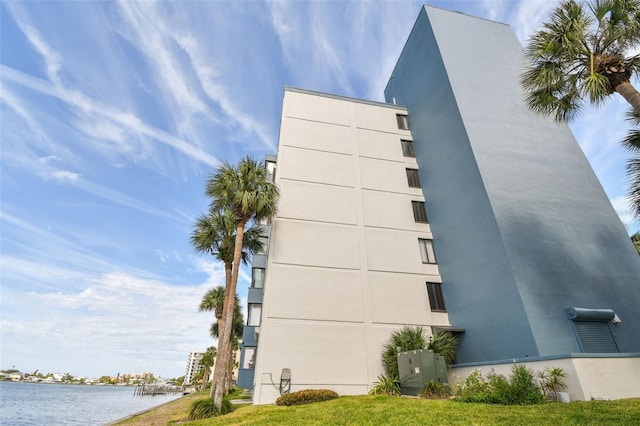 view of property featuring a water view