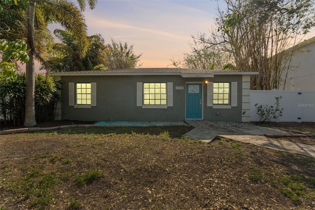 view of ranch-style home