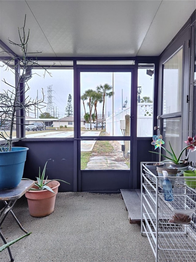 sunroom featuring plenty of natural light