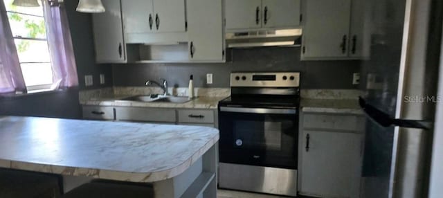 kitchen with appliances with stainless steel finishes and sink