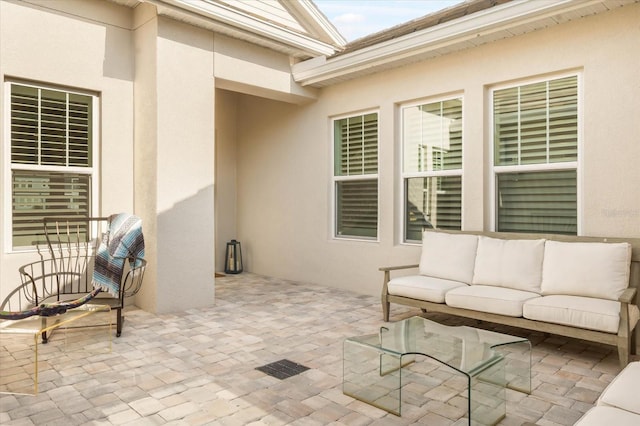 view of patio / terrace featuring outdoor lounge area